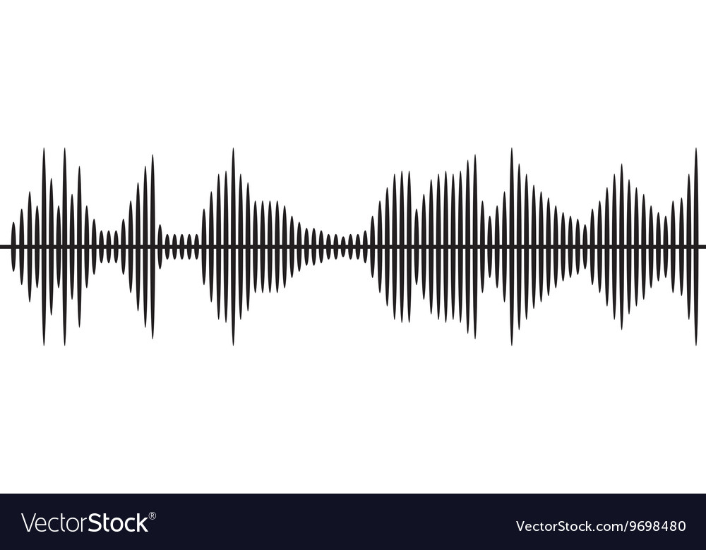 Sound waves isolated icon design