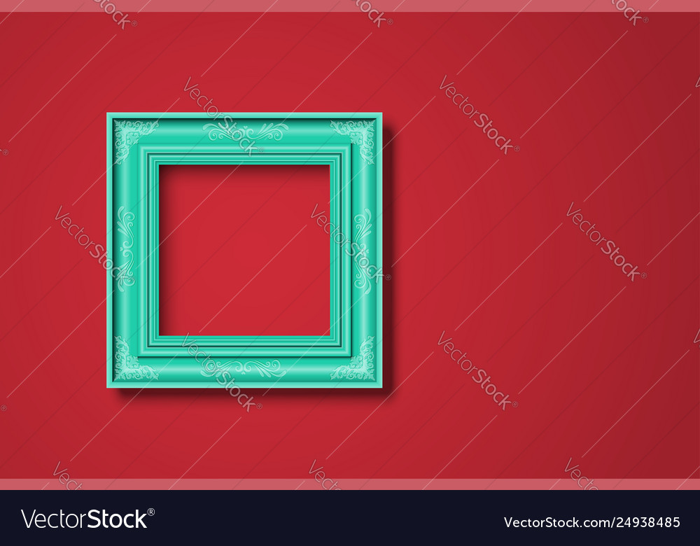 Frame on a red background vector image Frame on a red background