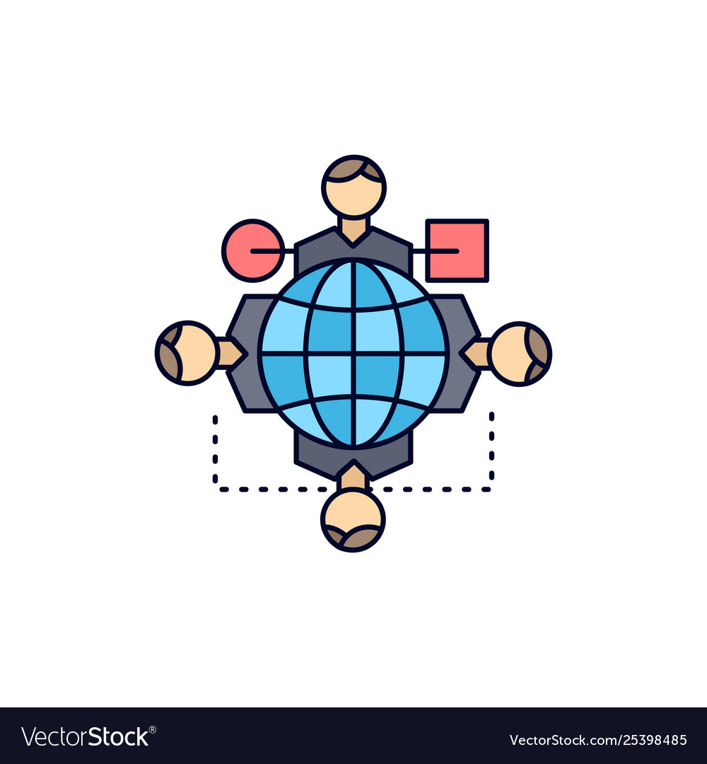 Function instruction logic operation meeting flat vector image Function instruction logic operation meeting flat