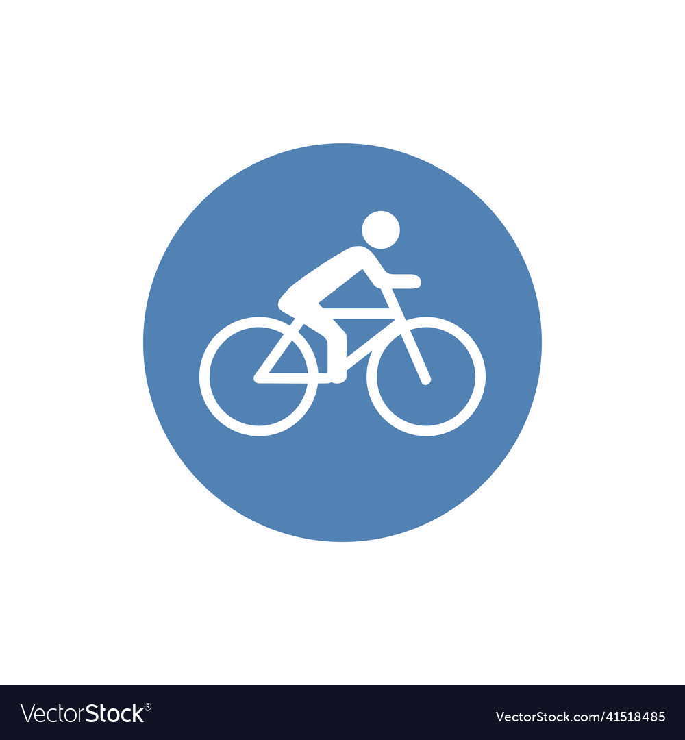 Man ride bicycle icon cyclist icon Royalty Free Vector Image