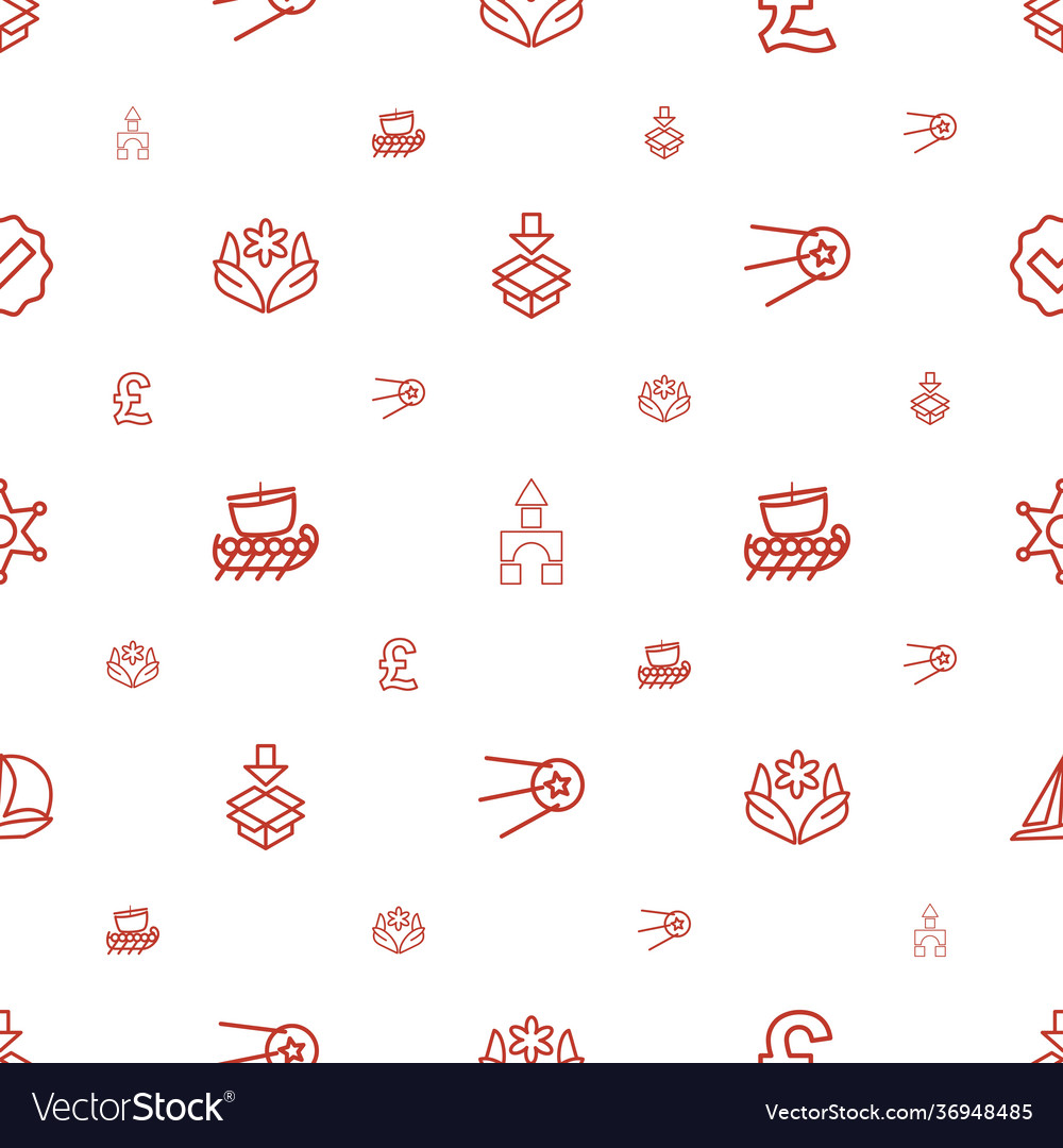 Shape icons pattern seamless white background