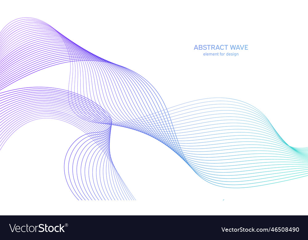 Abstract colorful wave element for design digital vector image Abstract colorful wave element for design digital
