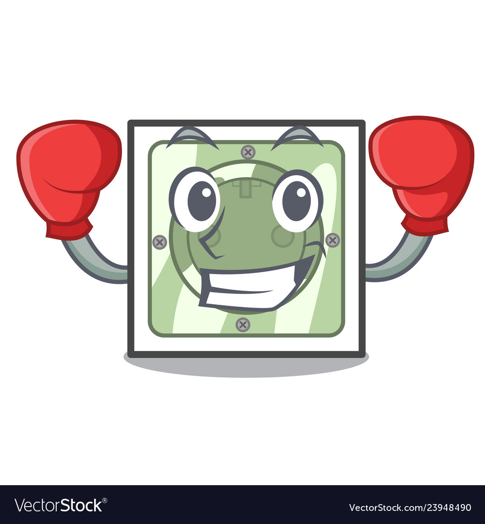 Boxing power socket in the character shape