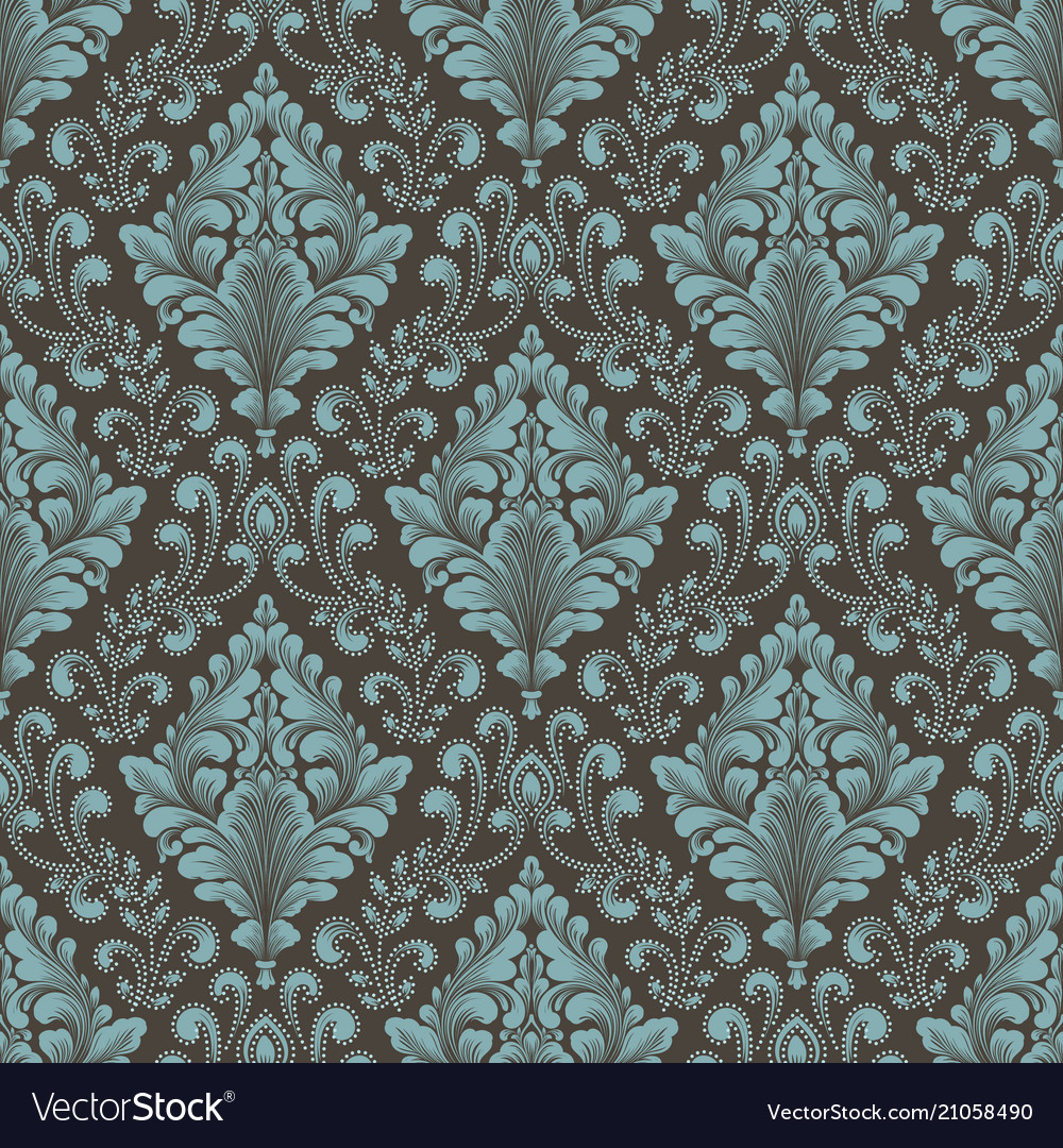 Damask Floral Pattern Background