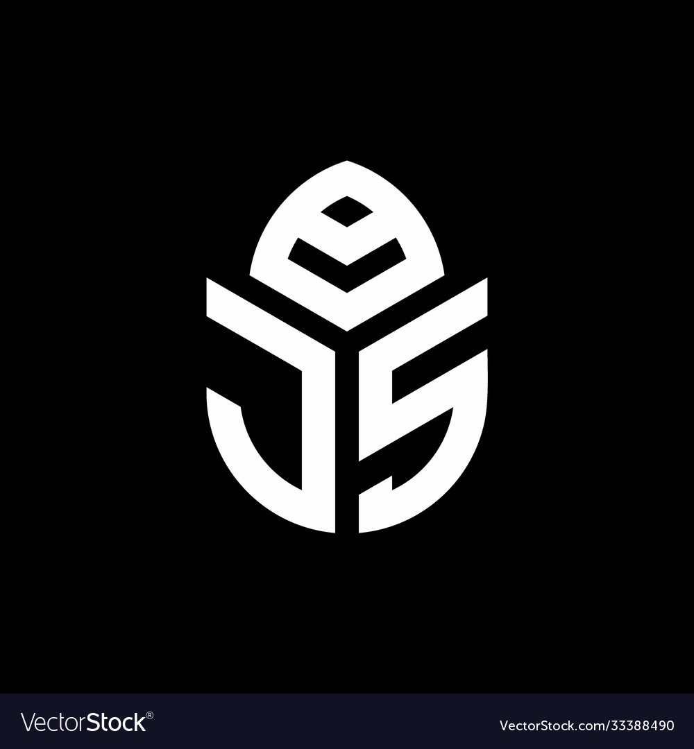 Js monogram logo with a cypress shape luxury style