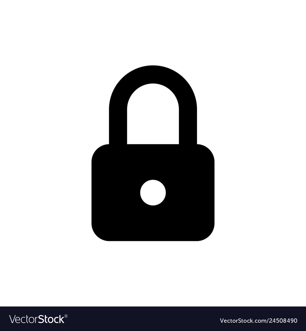 Lock icon web secure sign