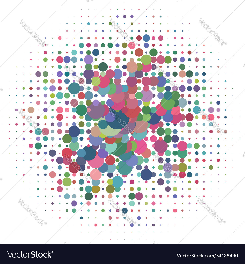 Random dots circles halftone half-tone element