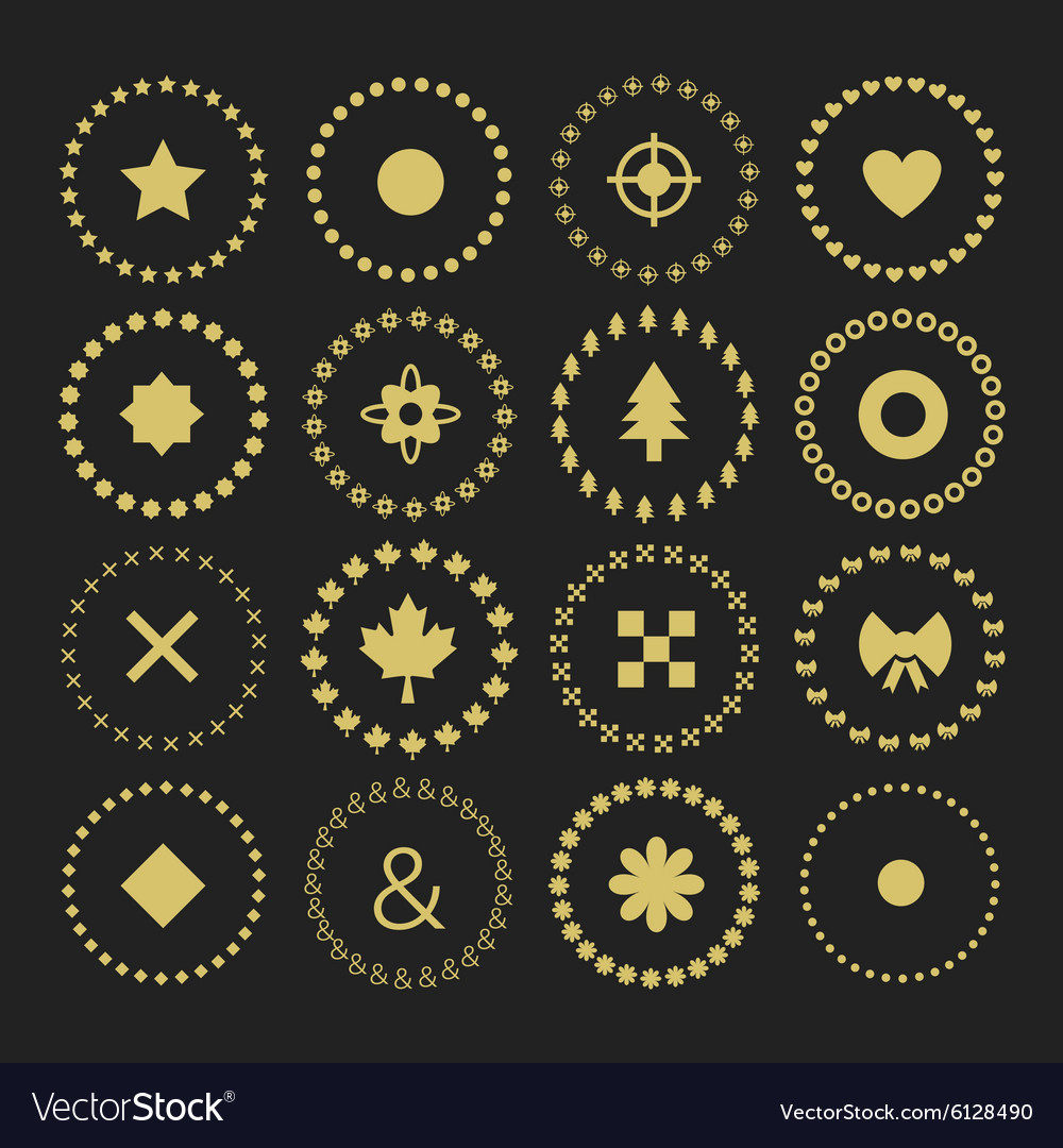 Retro style design elements