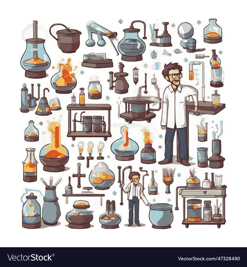Scientists with simple characters