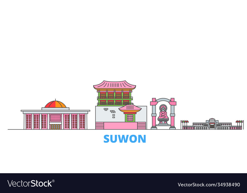 South korea suwon line cityscape flat