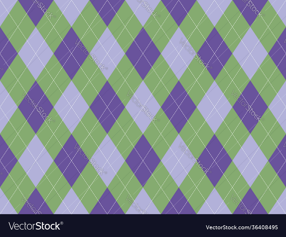 Argyle pattern seamless fabric texture background vector image Argyle pattern seamless fabric texture background