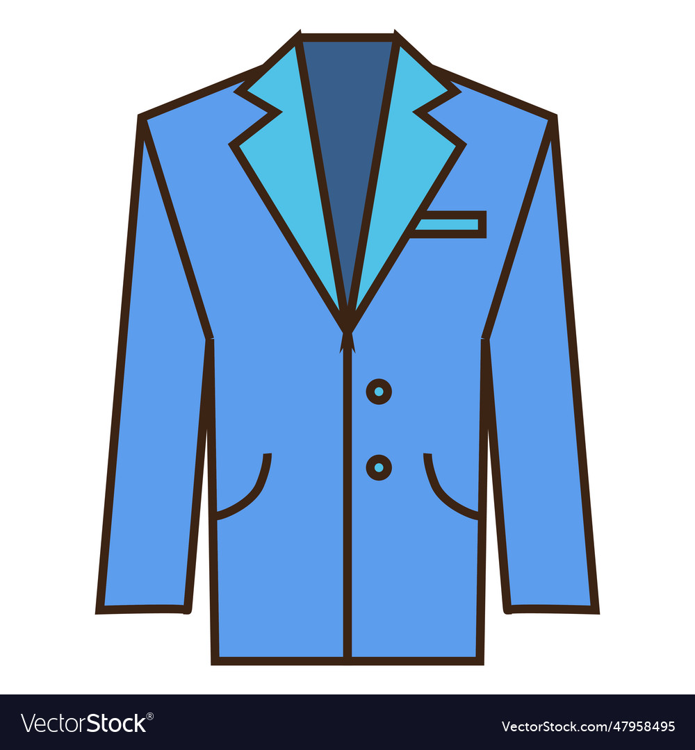 Blue suit icon