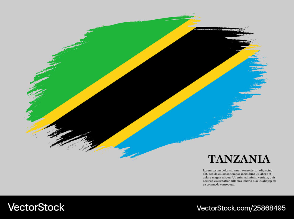 Brush stroke flag Royalty Free Vector Image - VectorStock
