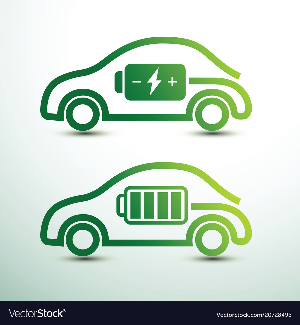 Electric car Royalty Free Vector Image - VectorStock