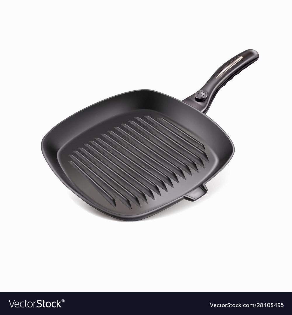 Grill pan Royalty Free Vector Image VectorStock