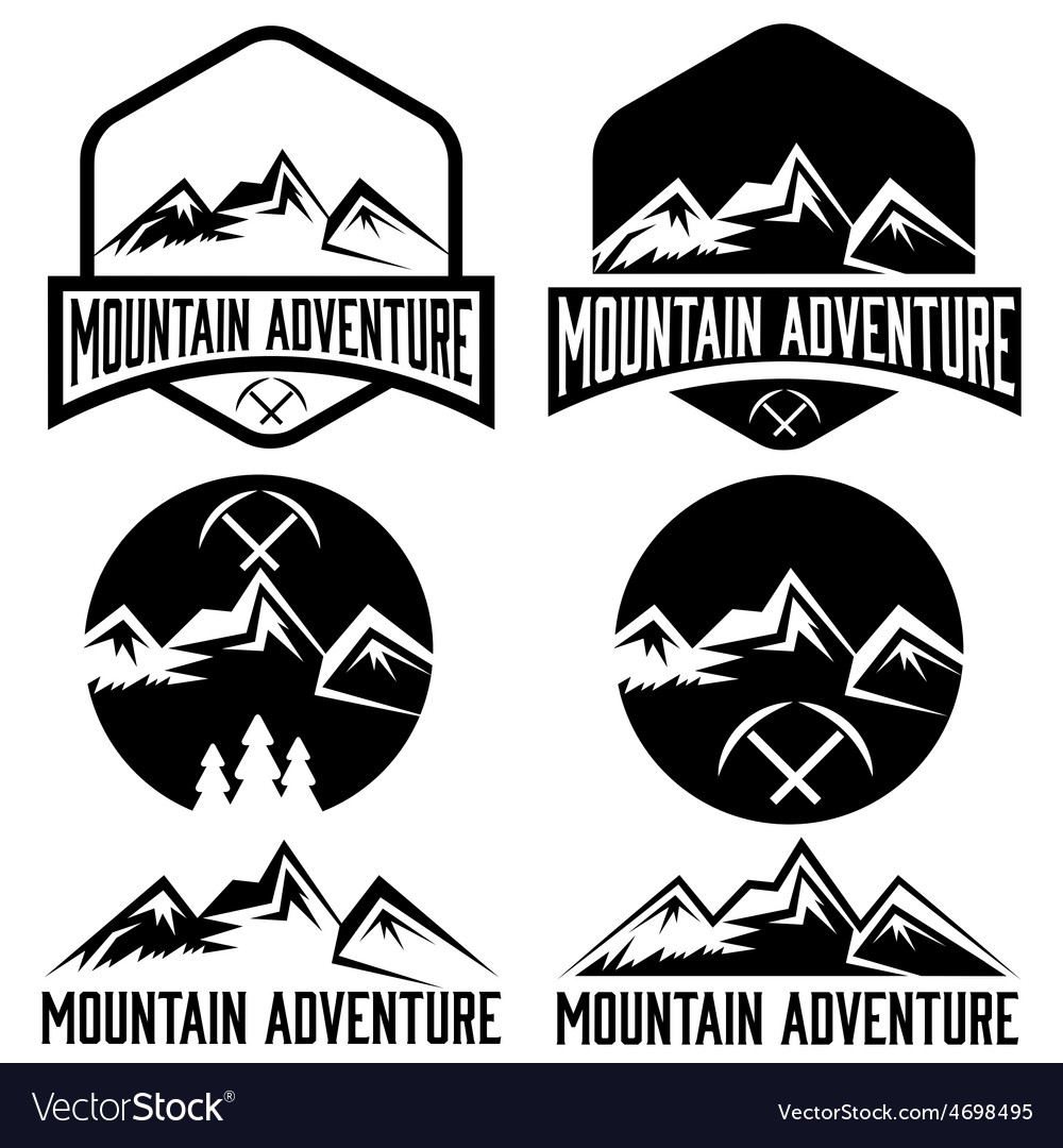 Mountain Adventure Labels