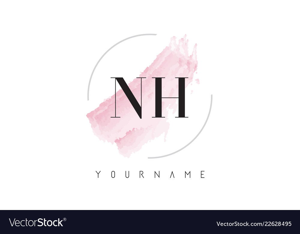 NHH Watercolor Letter Logo