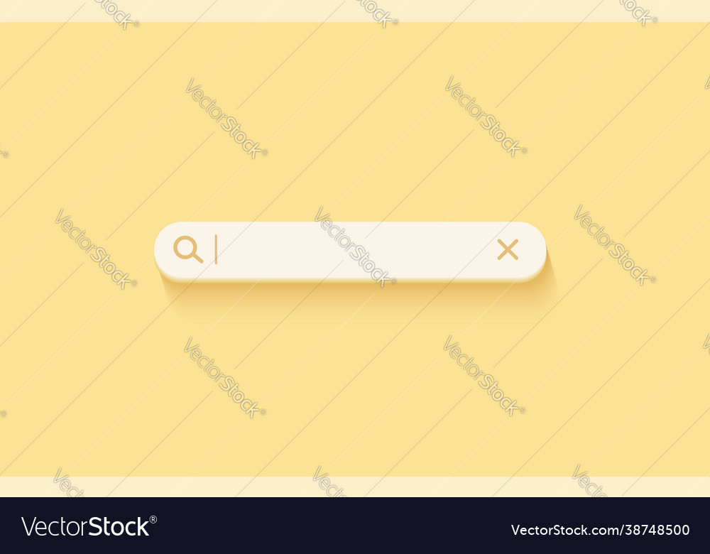 3d Suchleiste Browser-Taste für Website und ui