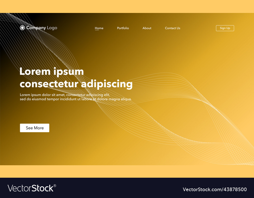 Abstract background website landing page template