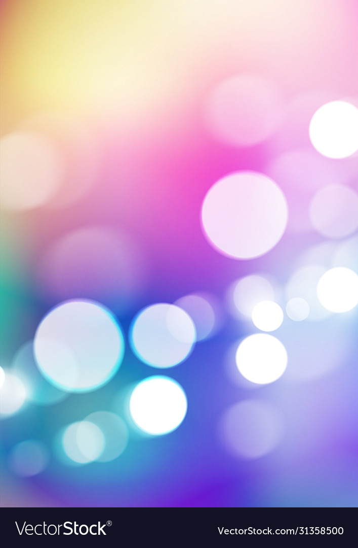 Abstract bokeh lights on blurred colorful