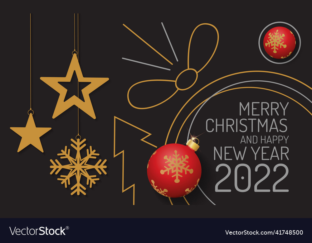 Weihnachts- und Frohes neues Jahr Hintergrund vector image Weihnachts- und Frohes neues Jahr Hintergrund