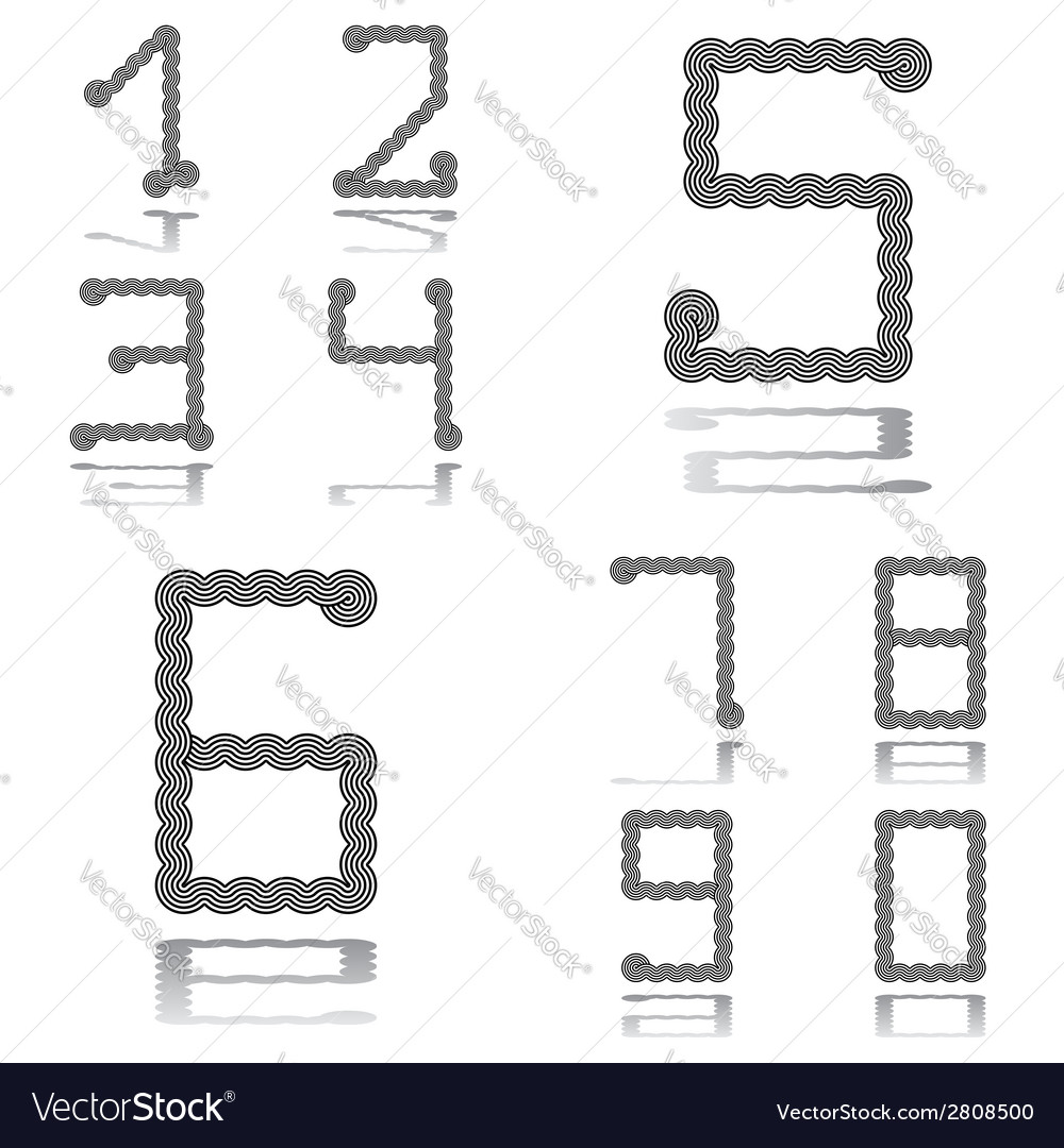 Design numbers set