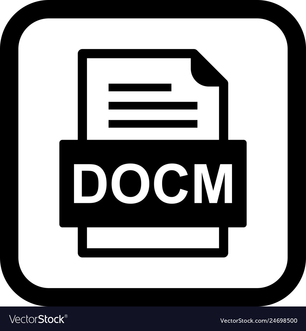 Docm file document icon