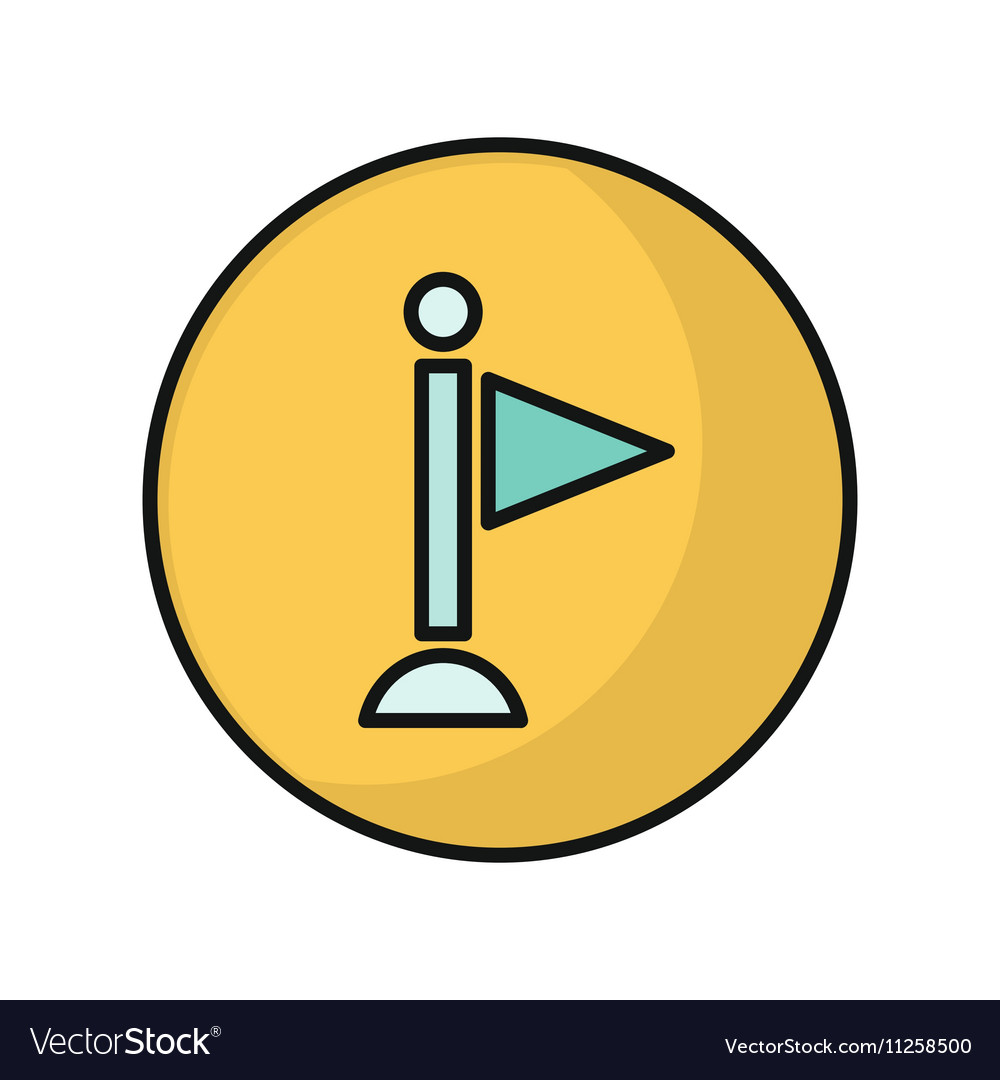 Information icon in flat style design