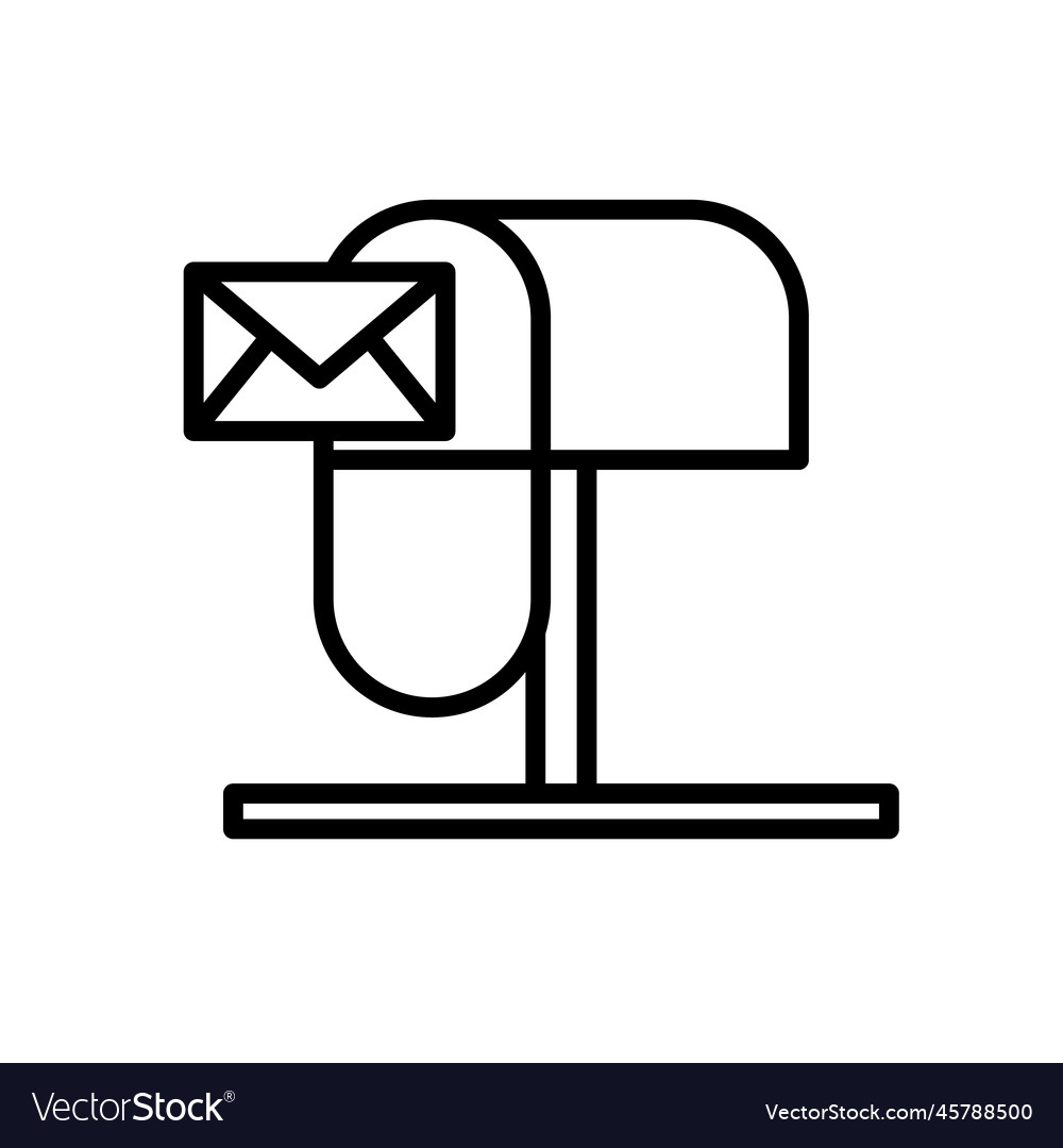 Mailbox and mail icon