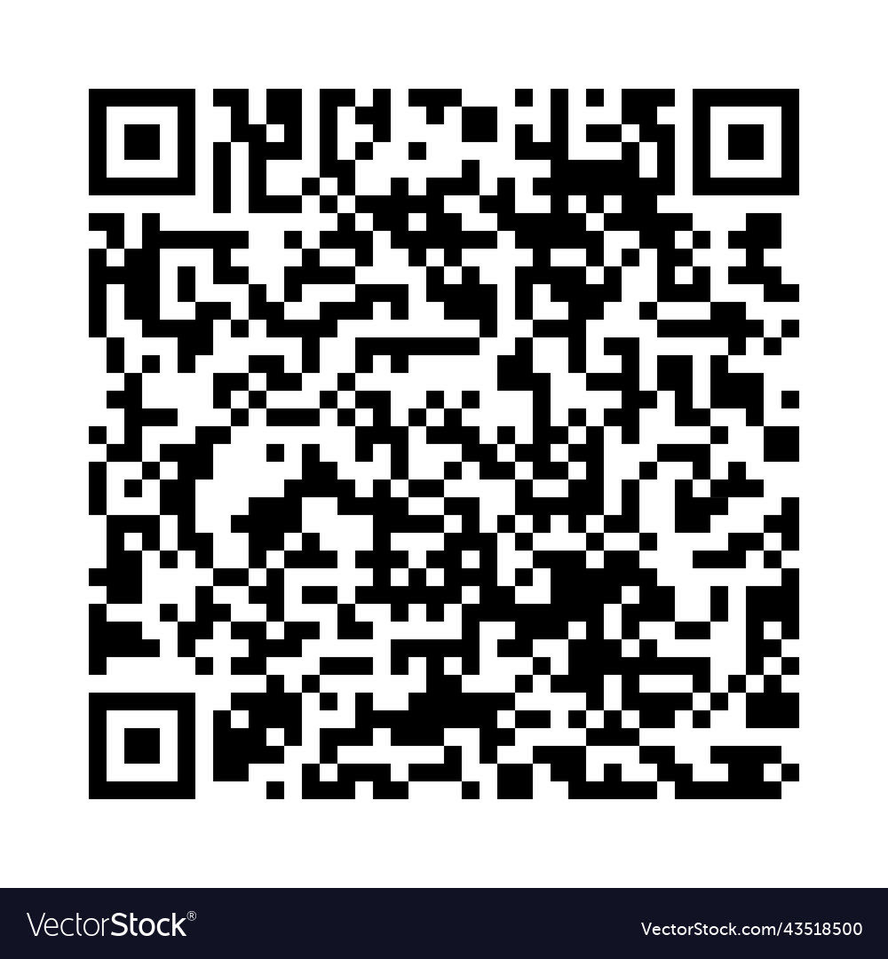 Qr code vector image Qr code