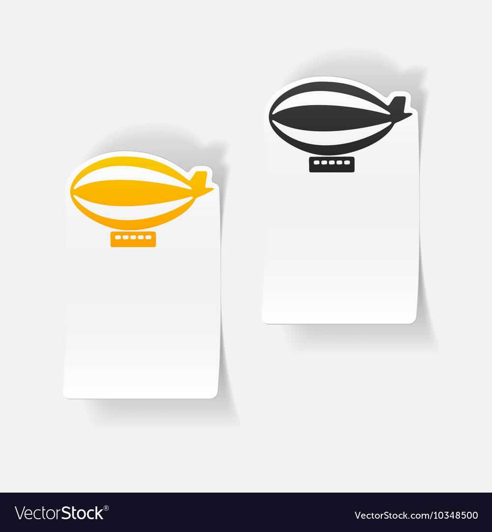 Realistic design element airship