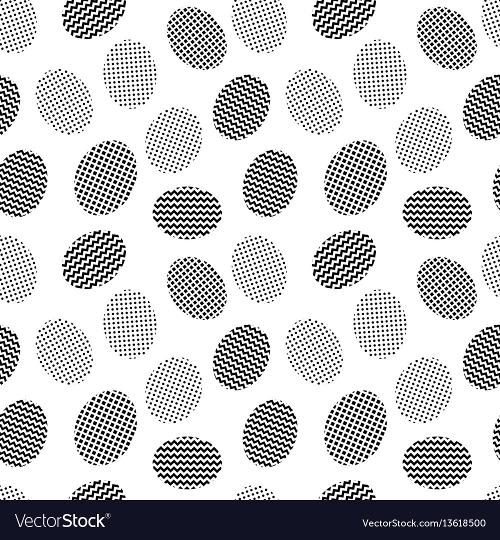 Seamless pattern with easter eggs