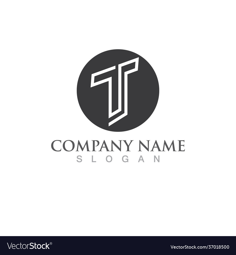 T letter logo and symbol image Royalty Free Vector Image