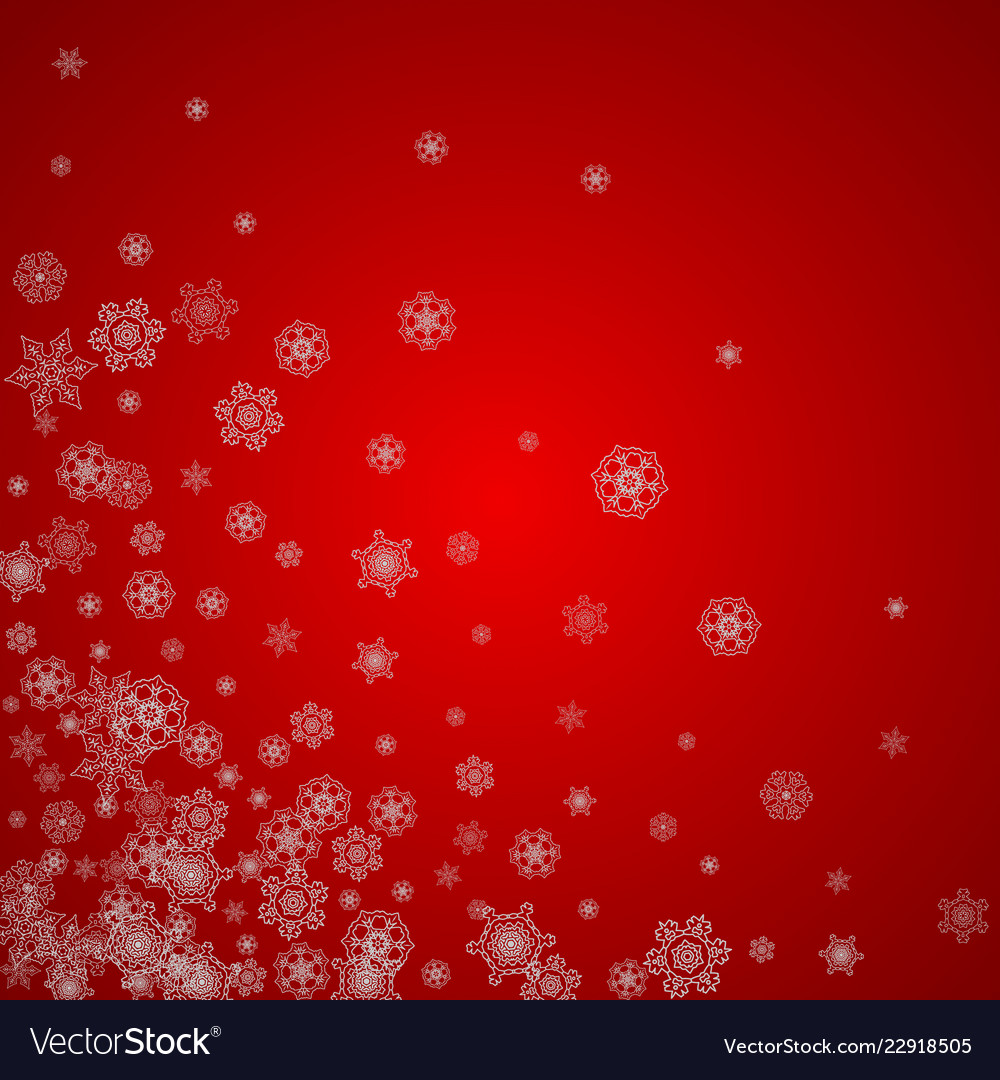 Christmas and new year snowflakes Royalty Free Vector Image