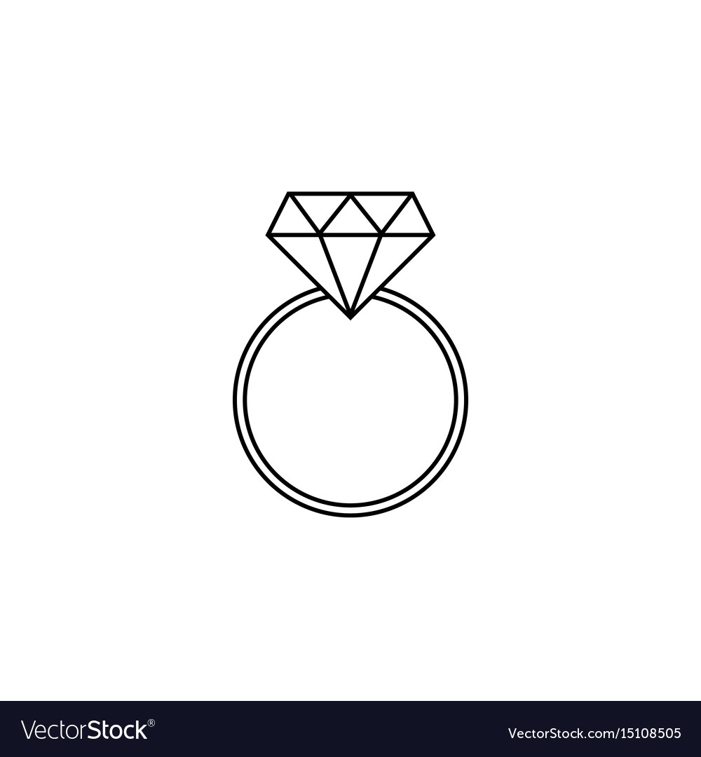 Diamond Wedding Ring Icon