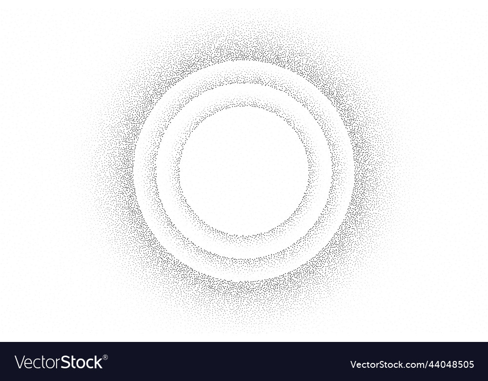 Dotwork solar eclipse pattern background black