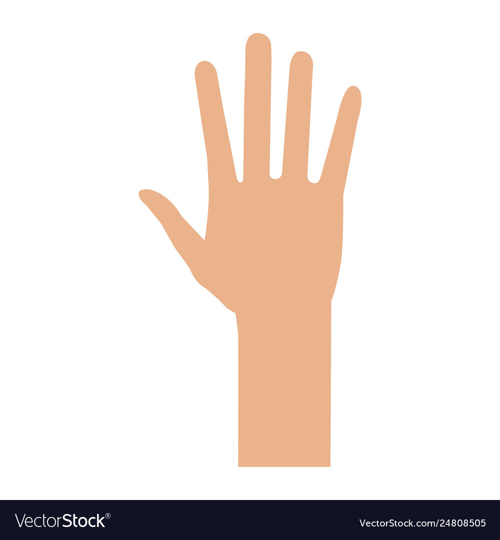 Hand human isolated icon