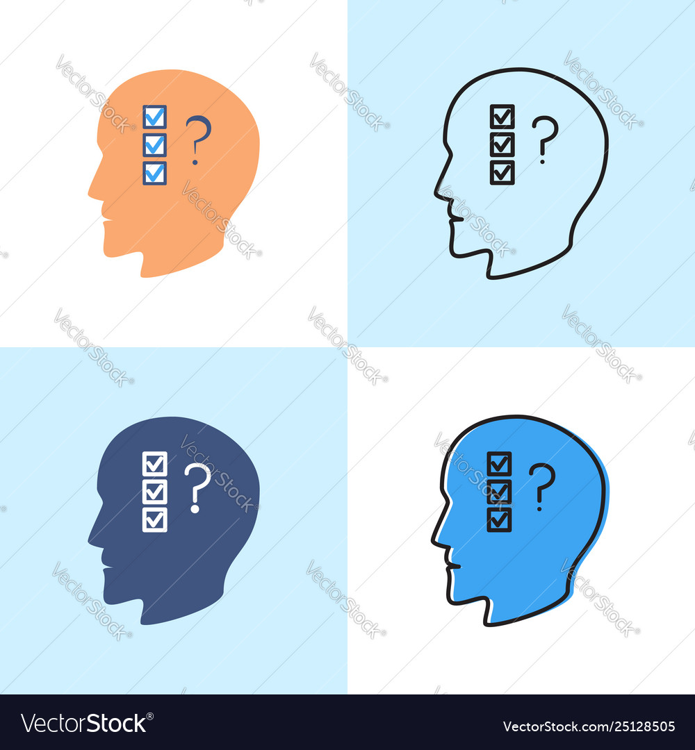 Planning problem concept icon set in flat and line vector image Planning problem concept icon set in flat and line