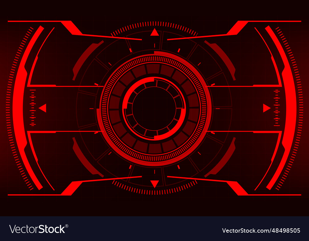 Sci-Fi HUD Interface - Red Alert