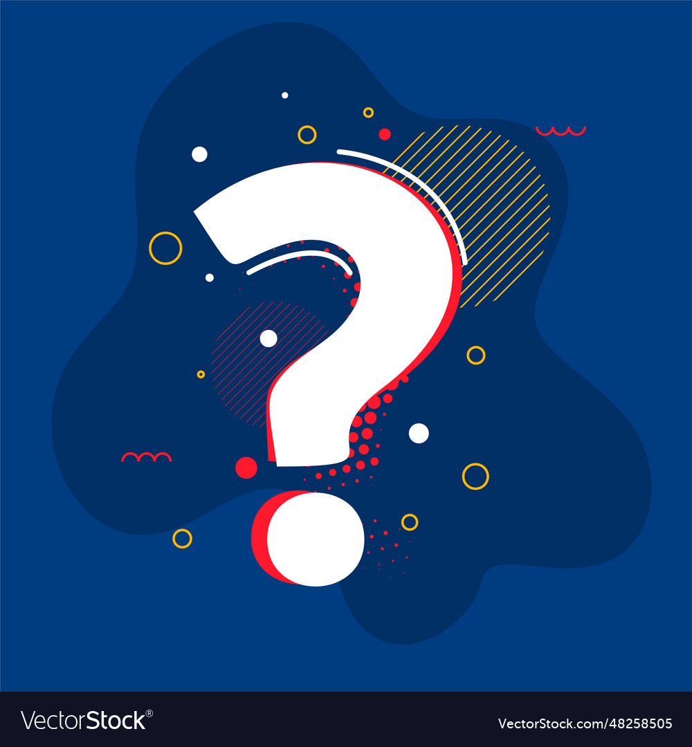 Stylish faq symbol fluid background think and ask
