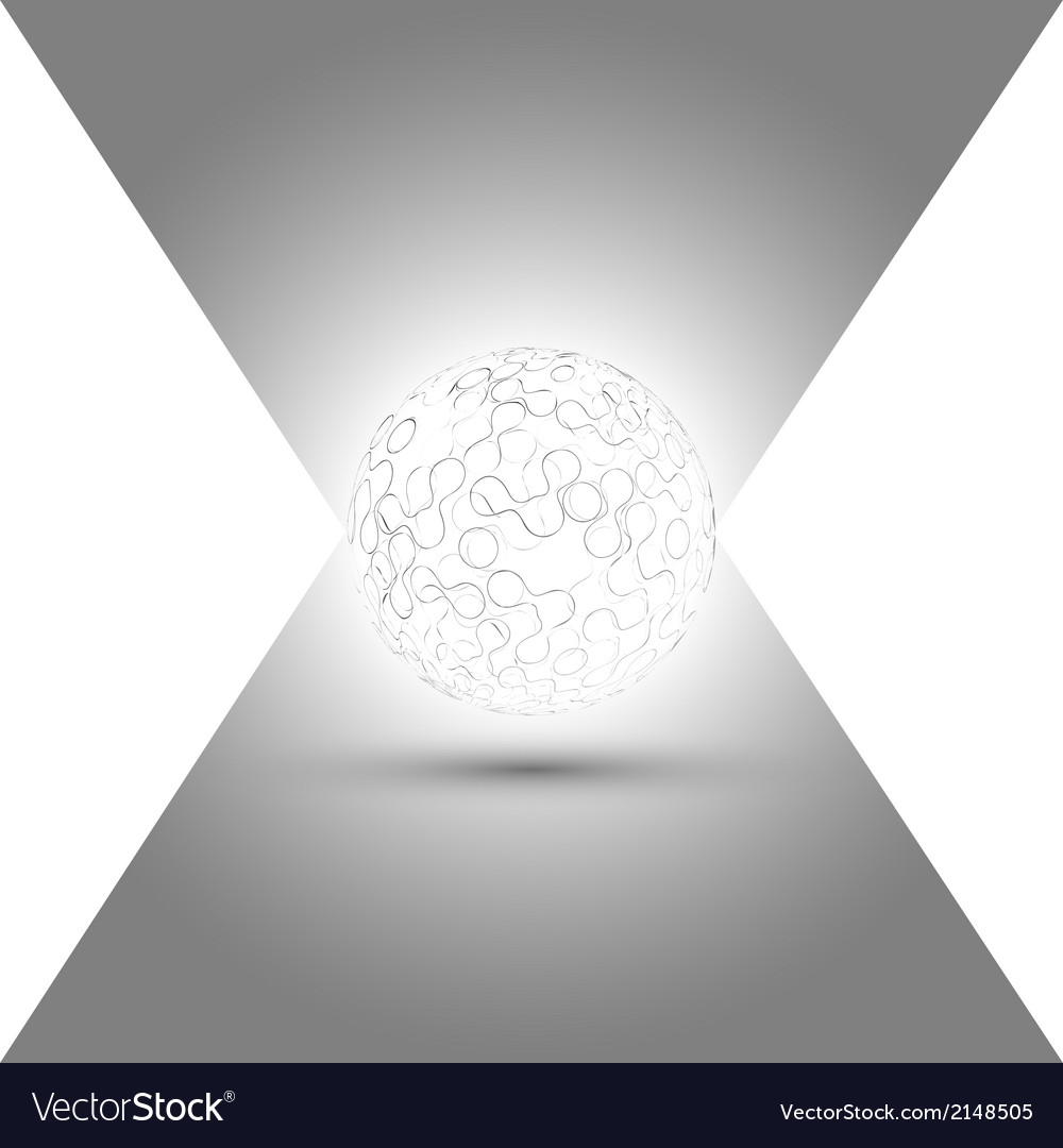 Transparent sphere background Royalty Free Vector Image