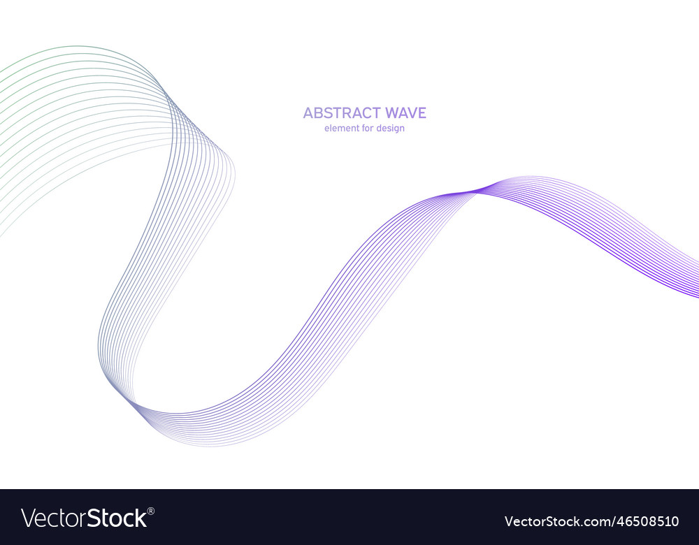 Abstract colorful wave element for design digital vector image Abstract colorful wave element for design digital
