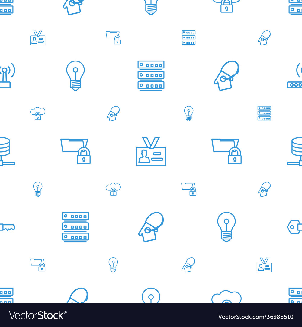 Access icons pattern seamless white background