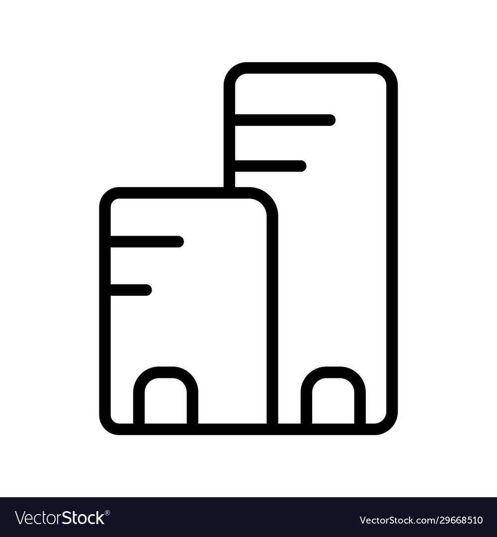 Building tower icon symbol design