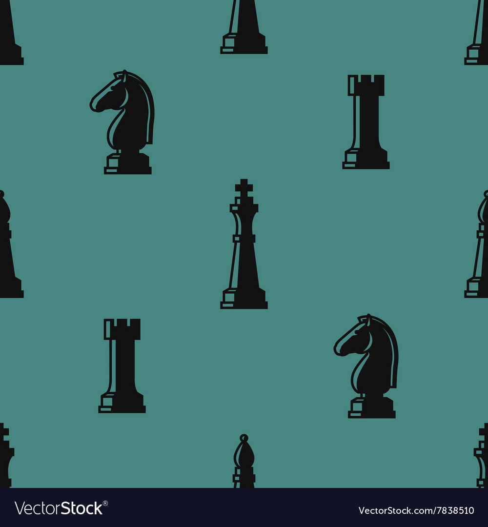 Chess seamless pattern