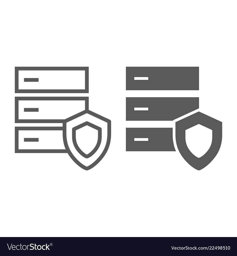 Database protection line and glyph icon server