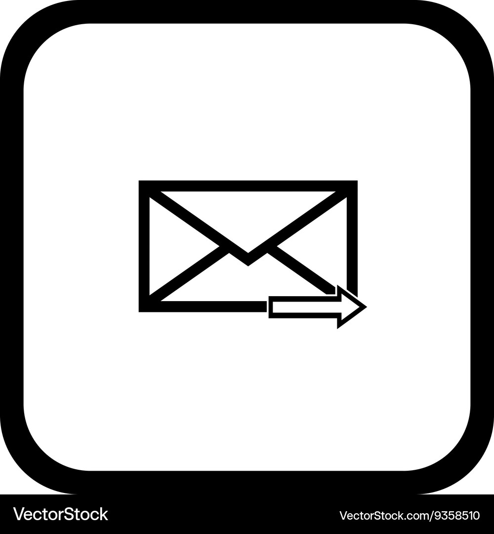 Email symbol letter icon Royalty Free Vector Image