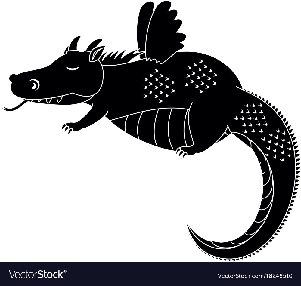 Fantasy Drachen mit Flügeln