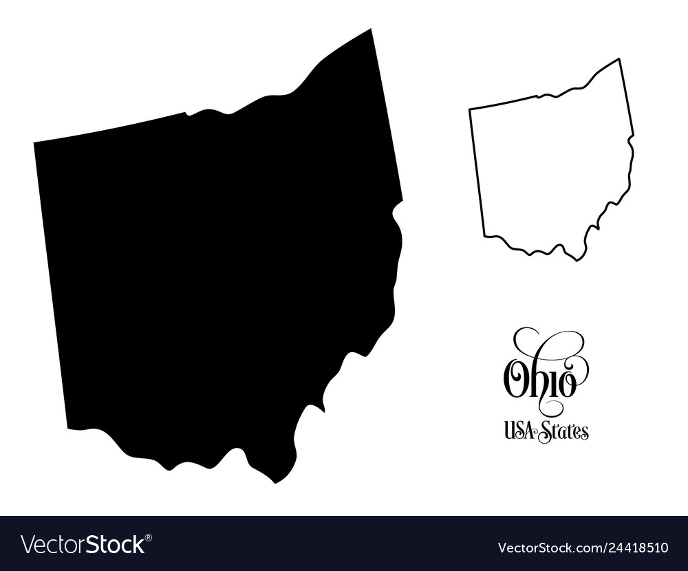 Map of the united states america usa state Vector Image