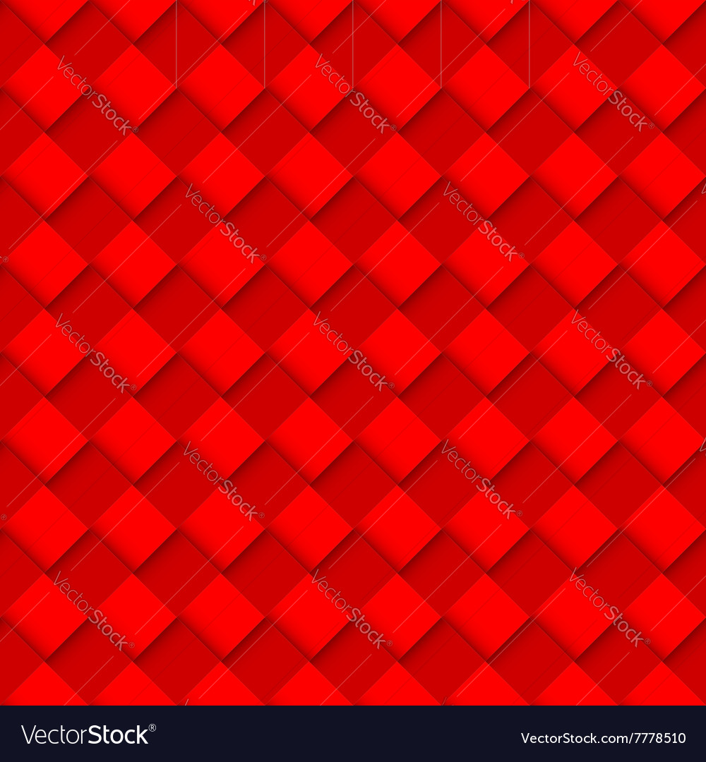 Red Geometric Square Pattern